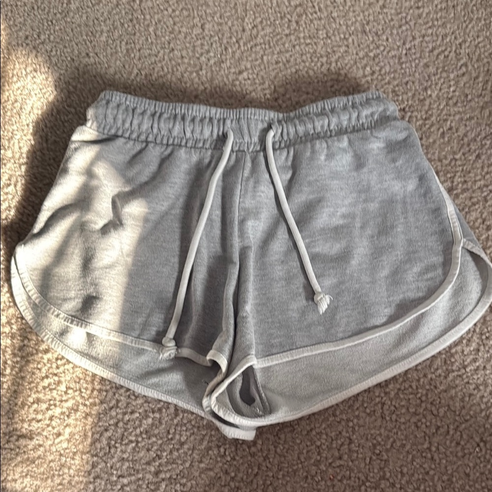Forever 21 Gray Athletic Shorts with Elastic Waistband